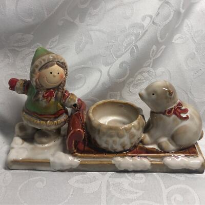 Yankee Candle tea Light Eskomo and Bear