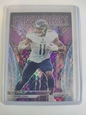 2021 Panini Prizm - Fireworks Purple Power Prizm A.J. Brown /49 Eagles Titans 