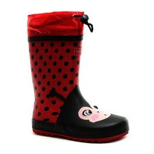 Image of Regatta Kids Mudplay Wellies Junior Animal Wellingtons Durable Cotton Lined