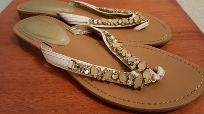 unisa silver rhinestone sandals