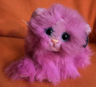 Seltene Kätzchen Kätzchen rosa Perserkatze weiches Plüschtier 8 Zoll Etikett DSI Toys 2002