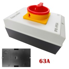 63A Rotary Isolator Switch 63amp 4 Pole AC 230V - 415V IP65 Waterproof Outdoor