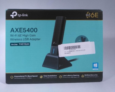 TP-Link AXE5400 WiFi 6E USB Adapter for Desktop PC (Archer TXE70UH) OPEN BOX