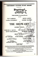 The Showoff 1992 Playbill Signed BY PAT CARROLL / Autographed