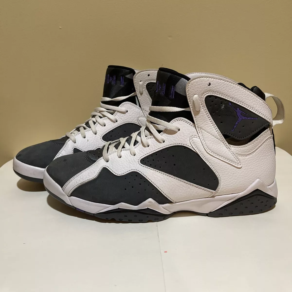 Nike Air Jordan 7 Retro Flint White Flint Grey Men Size 13 Shoes CU9307-100 B118