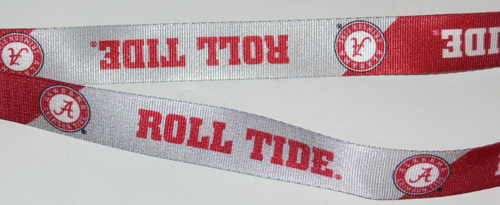 ALABAMA CRIMSON TIDE SLOGAN LANYARD BURGUNDY GREY WHITE DOUBLE CLIP eBay
