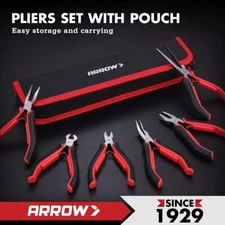 ARROW 6-Piece Mini Pliers Set Precision Jewelry & Craft Kit for Electronics New