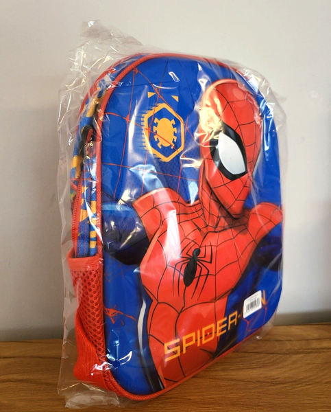 Spiderman Rucksack 3D Tasche Kinder Schule Kindergarten Spider-Man Ca. 31Cm Neu-image