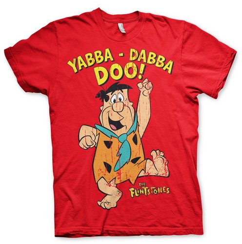 Officially Licensed The Flintstones - Yabba-Dabba-Doo Men'S T-Shirt S-5XL Sizes - Picture 9 of 22