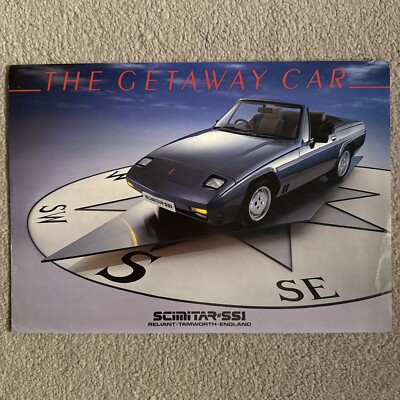 Reliant Scimitar SS1 Prospekt / Faltblatt um 1986 - 1300 1600