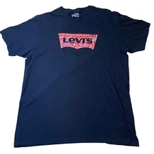 Levi's Graphic T-Shirt Bandana Logo Crew Neck Tee Casual Top Men's Size XL
