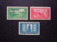#617 #618 #619 Lexington-Concord Set MNH OG VF #1 CV $39.00