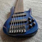 New High Quality Rosewood Fingerboard 7 String Blue Bass Electric Guitar