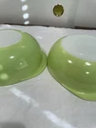 Set Of 2 Vintage Pyrex Lime Green 024 2 QT Quart Casserole Dish Round No Lids