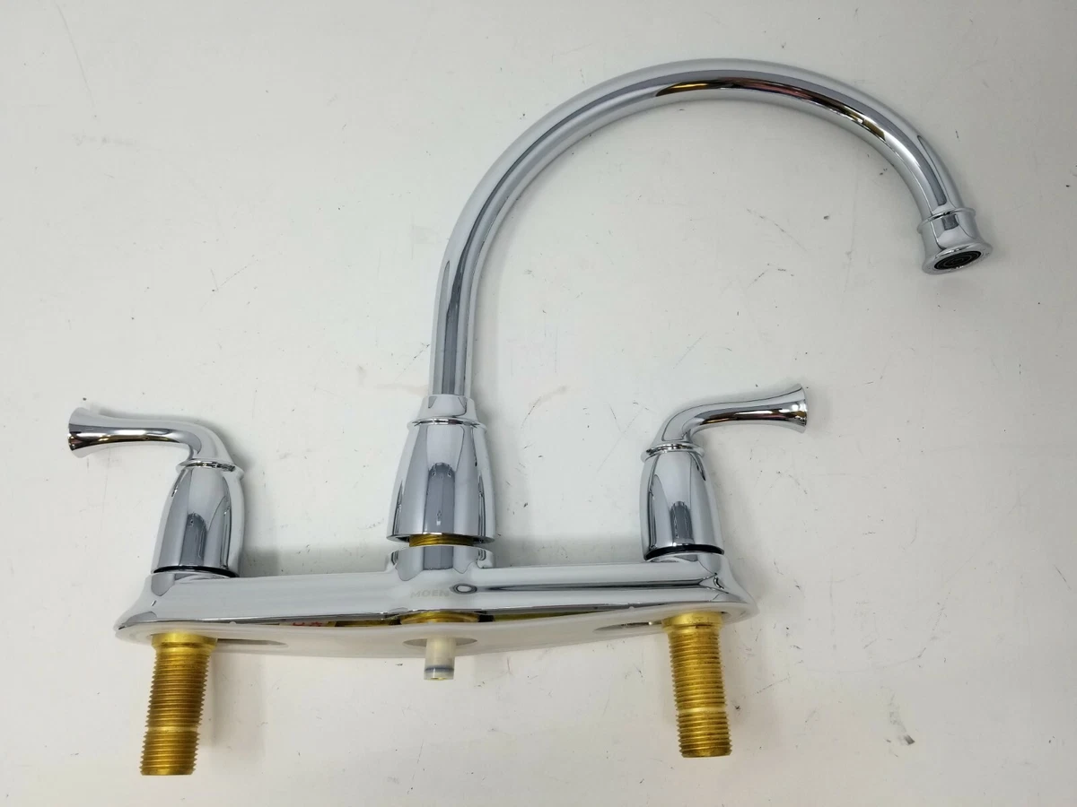 Moen Banbury CA87553 Chrome Two-Handle High Arc Kitchen Faucet | eBay