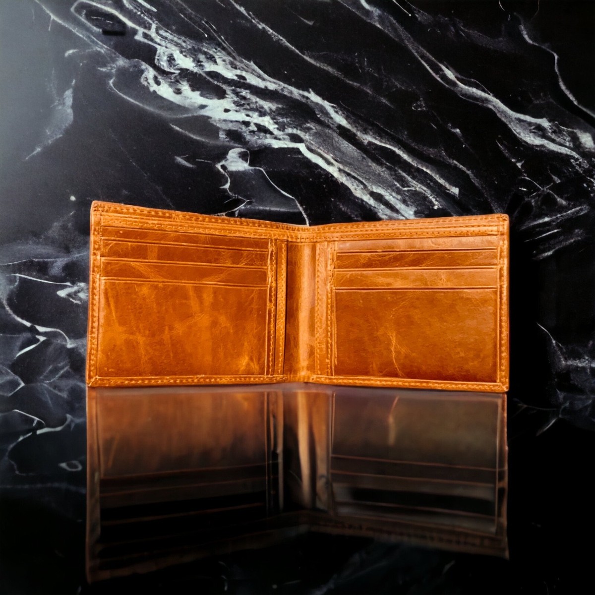 Aloe Vera Leather Wallet Bifold Premium Quality Buffalo Plant Medicine Gift  NEW