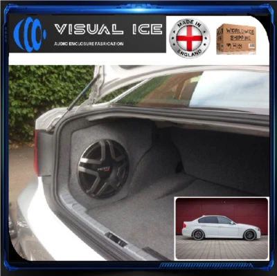VISUAL ICE BMW E90 3 SERIES STEALTH SUB SPEAKER ENCLOSURE BOX SOUND BASS UPGRADE CAR AUDIO