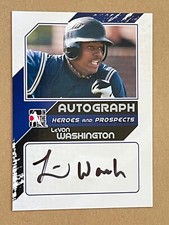 2011 ITG Heroes and Prospects LeVON WASHINGTON on-card AUTO   