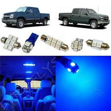 12x Blue LED interior package for 1999-2006 Chevy Silverado & GMC Sierra CS4B