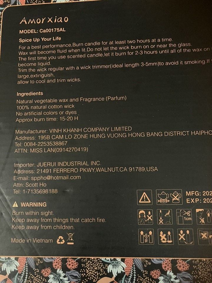 Amorxiao Scented Candle Set Duftkerzen Set eBay