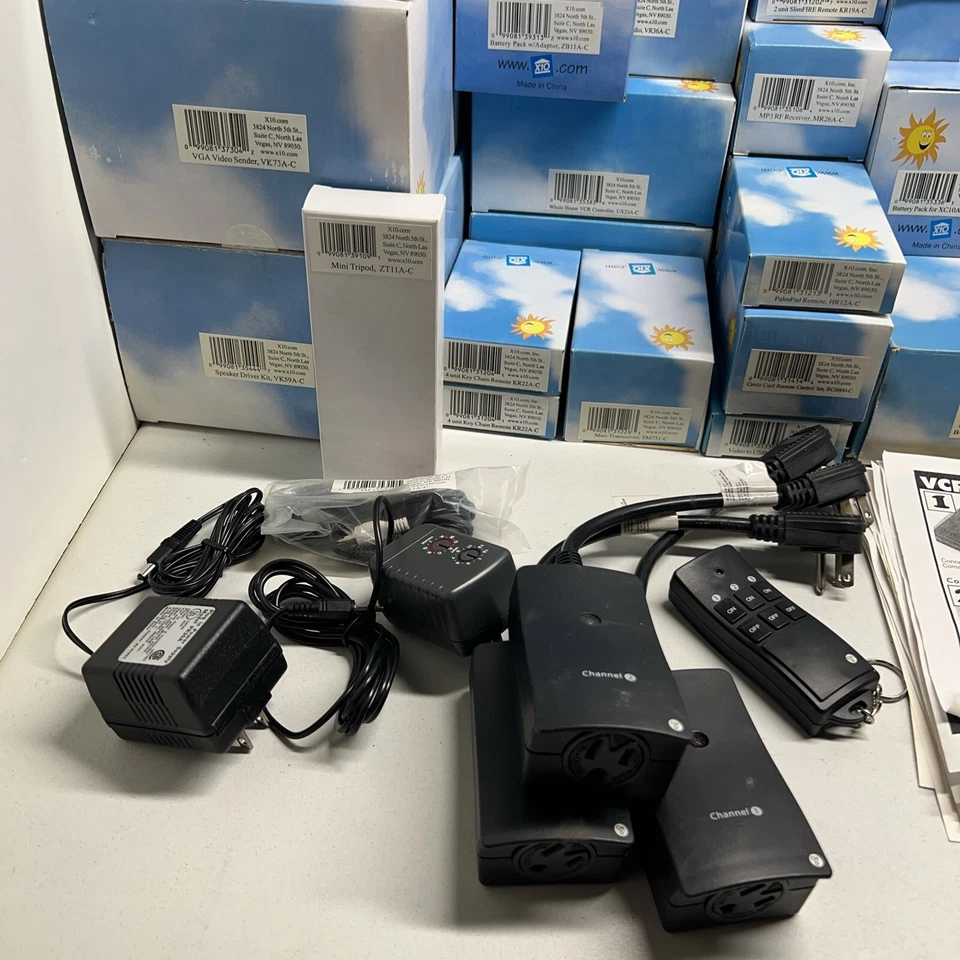 X10 Home Security System Cameras Receiver Transceiver VCR Remote & More Bundle - Image 2 of 4