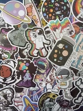 35 pcs Lot vinyl waterproof sticker decal! Cool Space theme waterproof decals