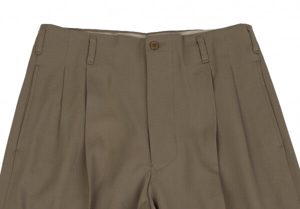 Jean-Paul GAULTIER HOMME Wool Gabardine Tuck Pants Size 48(K