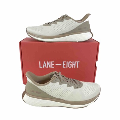 Lane-Eight The RELAY TRAINER Men's US 11 Running Shoes Latte Vegan Sneakers NIB