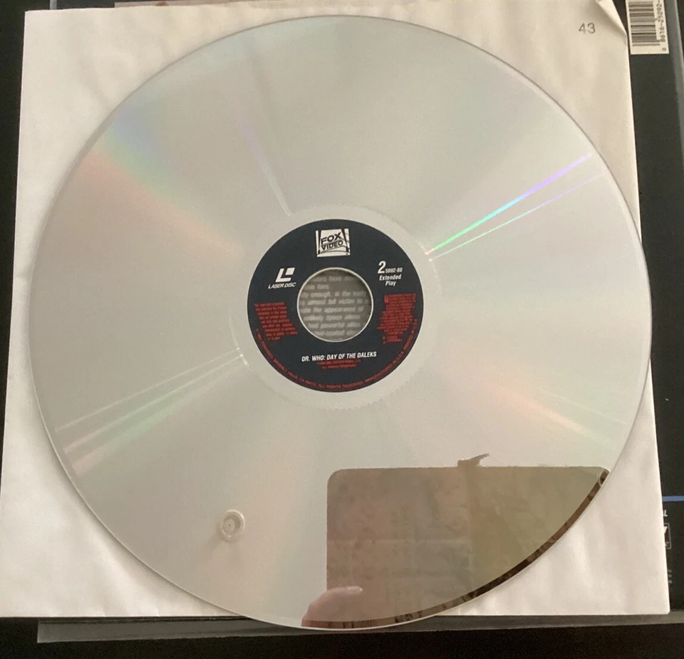 LASERDISC: Dr. Who " The Day of the Daleks " 1986 BBC, Like New-JD - Image 4 of 4