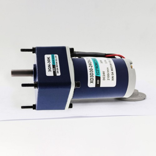 DC 12V 24V Metall Getriebemotor 30W Gleichstrom Motor 10 - 600 U/min 3D30-24GN - Picture 8 of 10