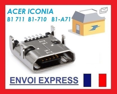 Connecteur De Charge Micro USB Pour Acer ICONIA B3-A20 - Port DC, Neuf, Générique