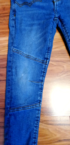 Mavrk Youth Children's Destressed Five Pocket Denim Blue Jeans - Size 7-8 - Picture 4 of 13