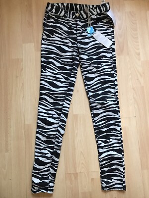 Alcott&Co Zebra Print Jeans 26