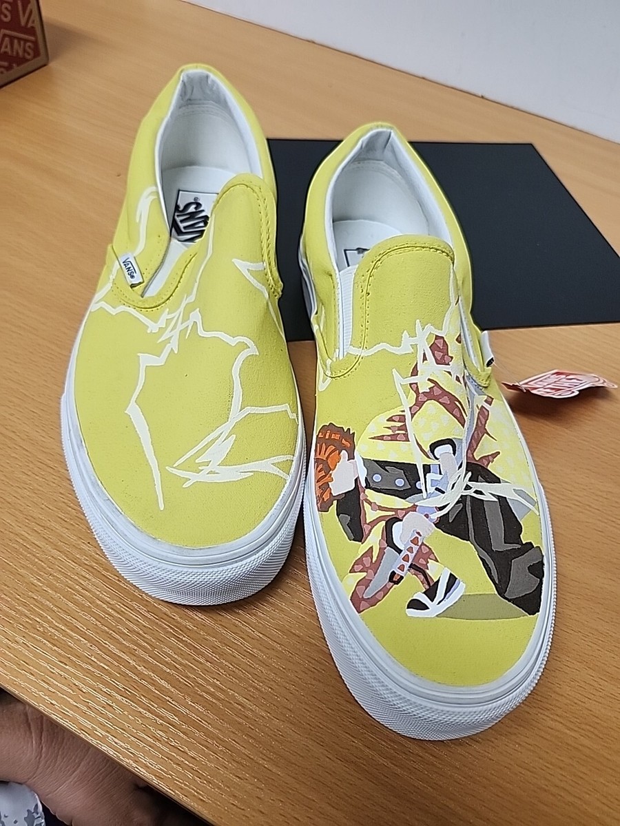 Custom Painted Size 10 Classic Slip On Vans