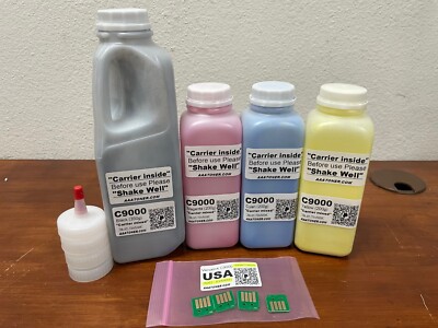(350g/200g) 4 Standard Toner Refill for Xerox VersaLink C9000 + 4 Chip (USA)