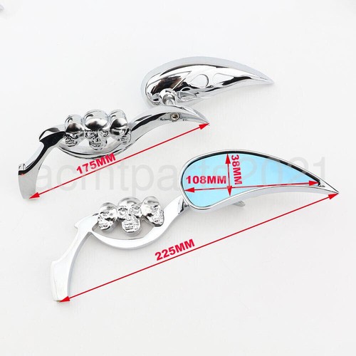 Espejos retrovisores laterales para moto Suzuki Intruder 1400 800 Boulevard C50 - Imagen 6 de 6