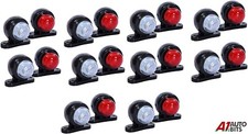 20x Mini Side Rubber Led Marker Lights Trailer Truck Lorry Camper Outline 12-24V