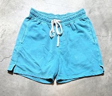 Men’s UO Urban Outfitters Lucien Vintage Wash Teal Green Volley Shorts sz M