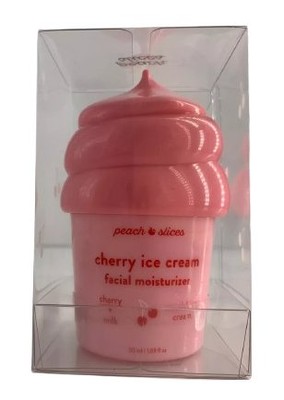 Peach Slices Cherry Ice Cream Facial Moisturizer 50ml   Hydrating Cream K-Beauty