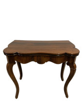 Antico tavolino da muro consolle da gioco apribile radica Nap III  epoca 1870...