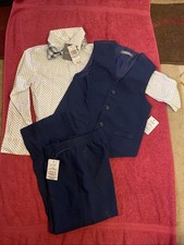 NEW 4pc Van Heusen Suit Set Boys Size 6 Shirt, Vest, Tie And Pants NWT