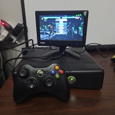 Microsoft Xbox 360 S Black 250GB Console Bundle W/Oem Controller Tested Works 2