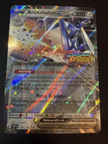 Pokemon TCG Archaludon ex 130/191 Surging Sparks Stamped Promo Free Shipping