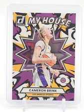 CAMERON BRINK 2025 DONRUSS WNBA MY HOUSE PURPLE PRESS PROOF #14 SPARKS Q5722