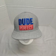 Dude Perfect 2022 Tour SnapBack Hat Cap Embroidered Gray Nwot 
