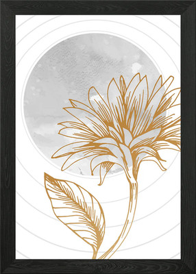 Gerahmtes Wandbild Sonnenblumenwiese Magie Poster Leinwanddruck Bild