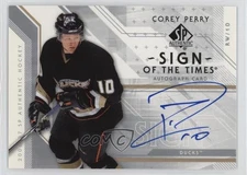 2006-07 SP Authentic Sign of the Times Corey Perry #ST-CP Auto