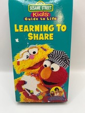 Sesame Street Learning to Share VHS 1996 Kids Family Sony Wonder TESTED