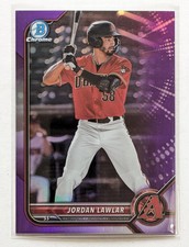 2022 Bowman Draft Chrome Jordan Lawler Purple Refractor /250 BDC-78 Diamondbacks