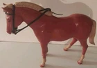 Marx Johnny West Poncho Horse Toy Red Brown Sorrel Western With Bridle Cowboy